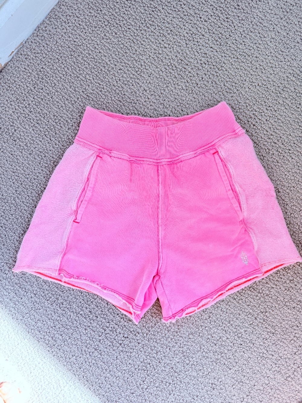 FP Movement All Star Solid Sweat Shorts Pink XS NWOT